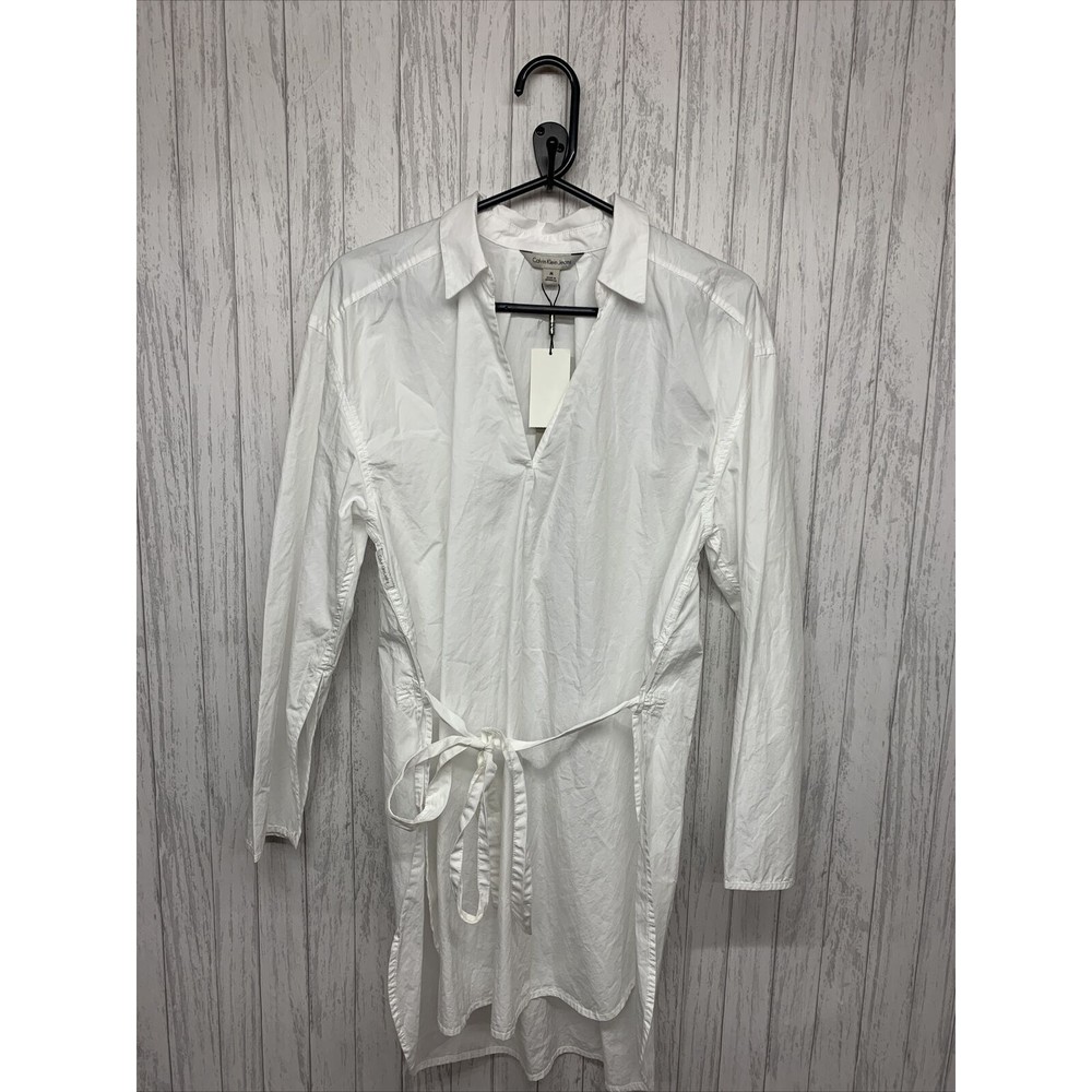 Womens Size M Calvin Klein White Swim Cover Up NWT